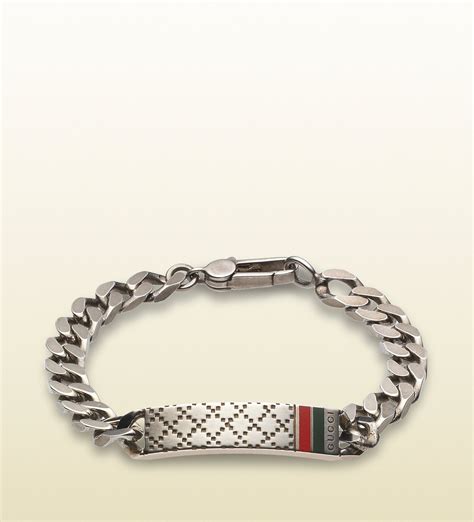 mens gucci bracelet uk|gucci silver bracelet for men.